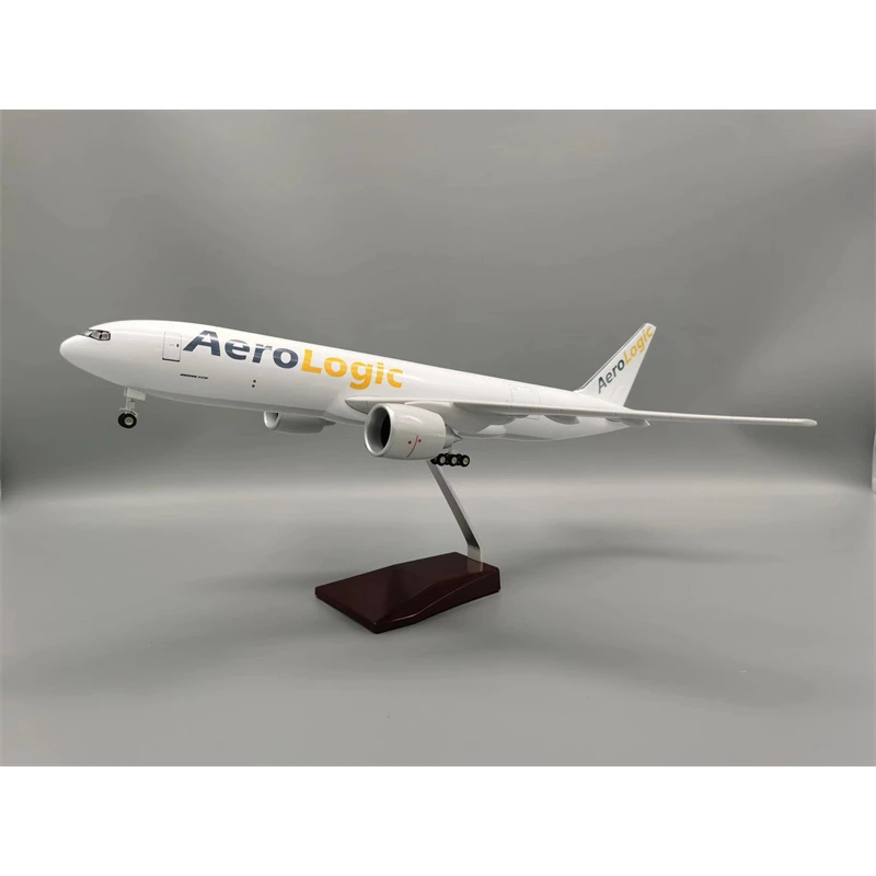 

1/142 Scale 43cm Airplane Lufthansa Boeing B777-200 Aerologic Airlines Transport Aircraft Diecast Resin Plane Model Display