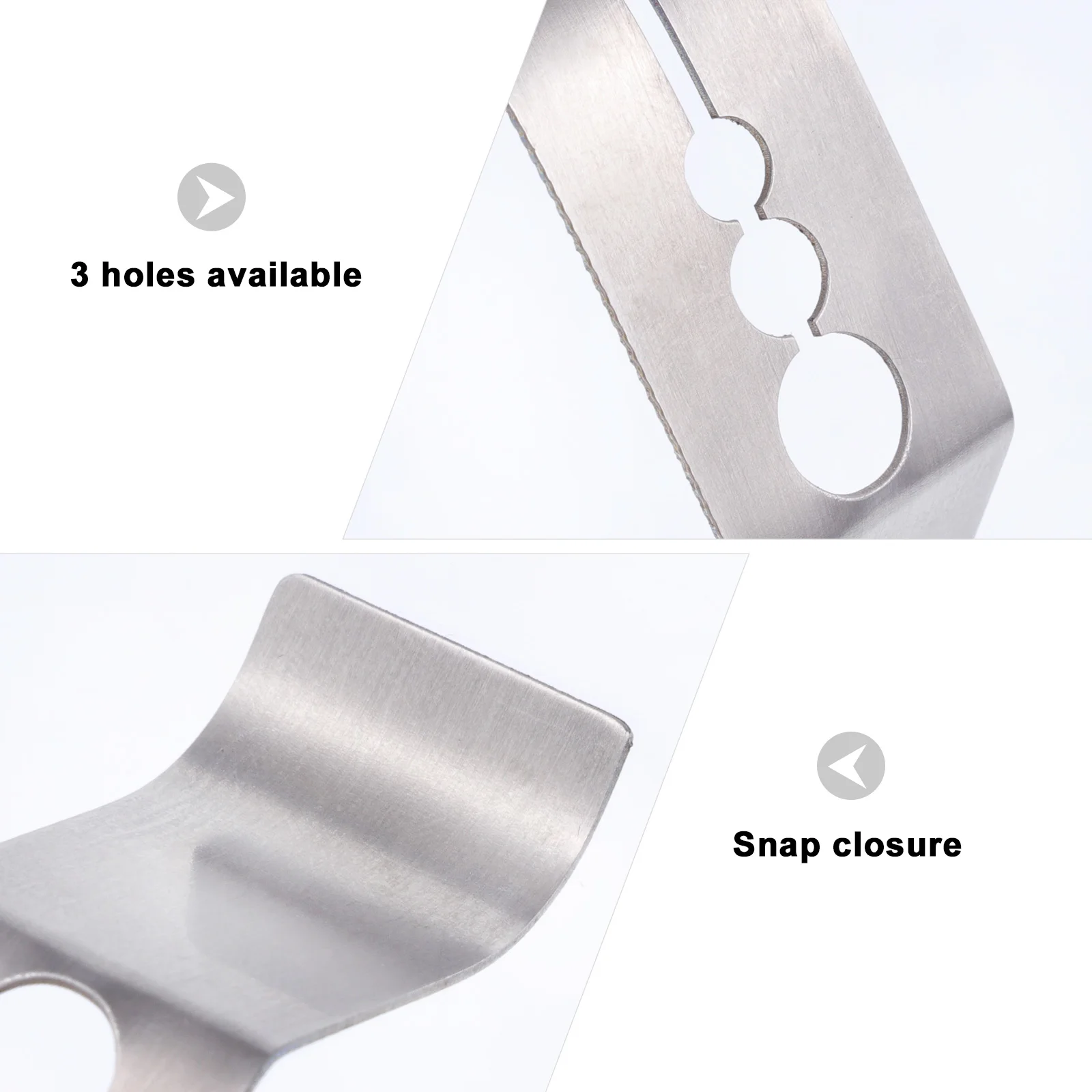 

2pcs Stainless Steel Clips Meat Thermometer Clamps Grill Accessories Baking Thermometer Support Kitchen Supplies Temperature