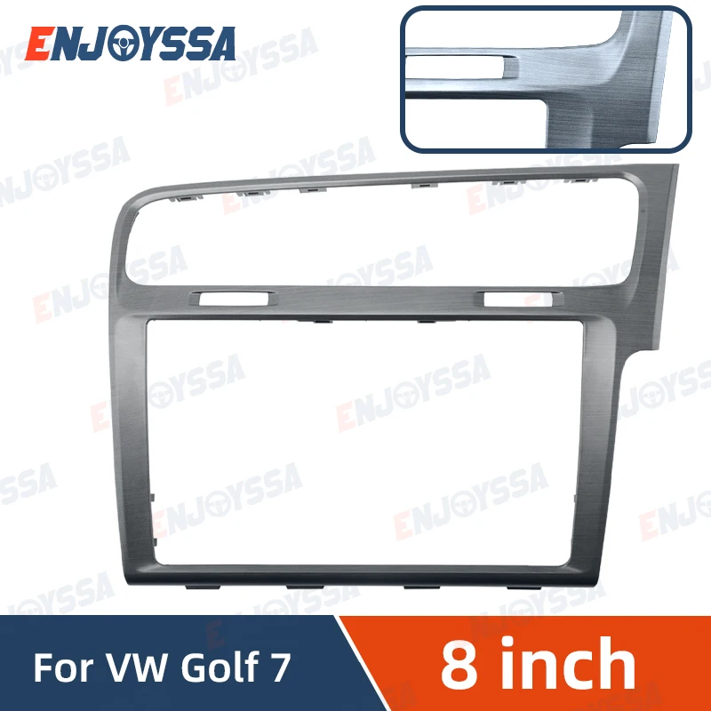 إطار راديو محرك اليد اليمنى RHD للجولف 7 Mk7 MIB Trim Fascia 8 "9.2" إطار شاشة بيانو أسود رمادي نحى رمادي