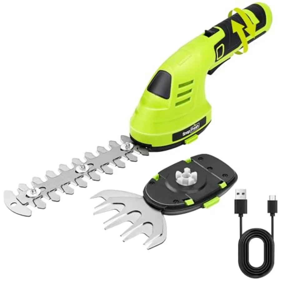 

Аккумуляторные ножницы для живой изгороди и травы 2-в-1, 8В, электрический триммер для травы и кусторез с вращающейся головкой, ручной кусторез/G