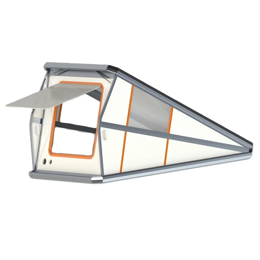Remolque de Camper pequeño, carcasa dura impermeable personalizada, tienda de techo de coche de aleación de aluminio, tiendas de techo plegables emergentes