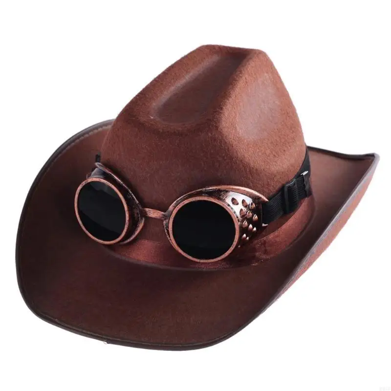 

B95F Steampunk Goggles Glasses,Cybers Welding Cosplays Glasses Halloween Face Mask