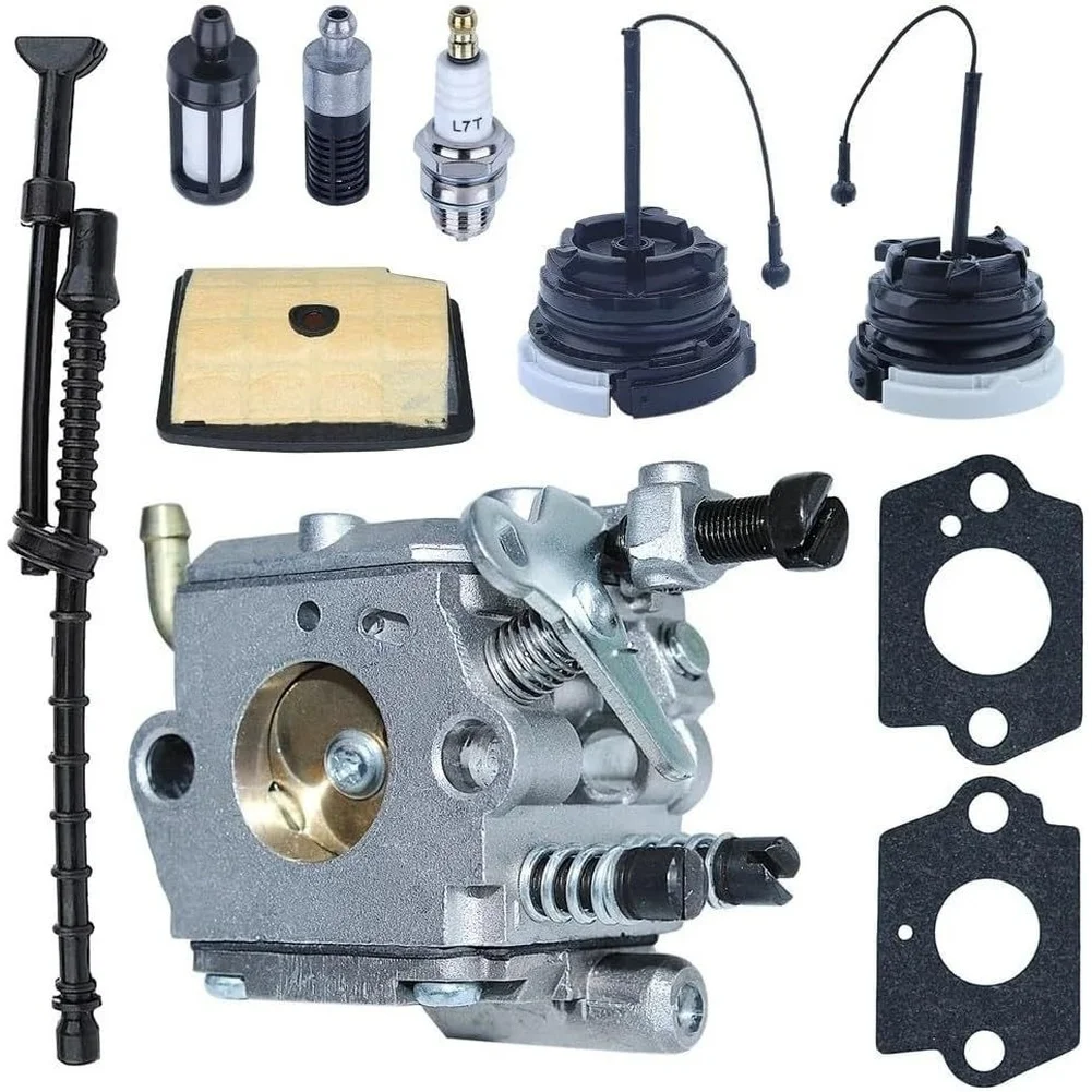 Carburetor Kit for MS200 MS200T 020T Chainsaw Includes Air Filter Fuel Cap Hose 11291 200653 Maintenance Parts view 5