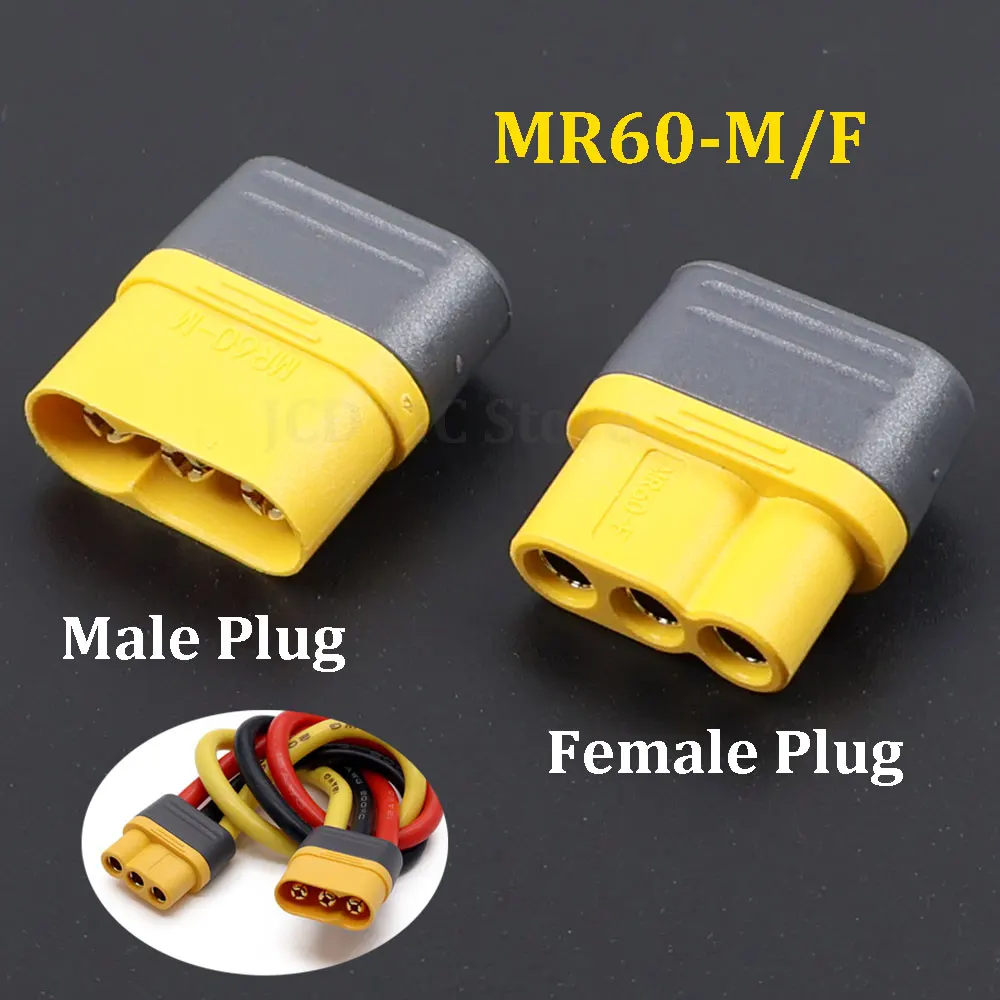 MR60 Aircraft Model Connector Plug - MR60-Male/Female Three Phase Three Pole Wire Connection Port Electrical Air Docking Cable