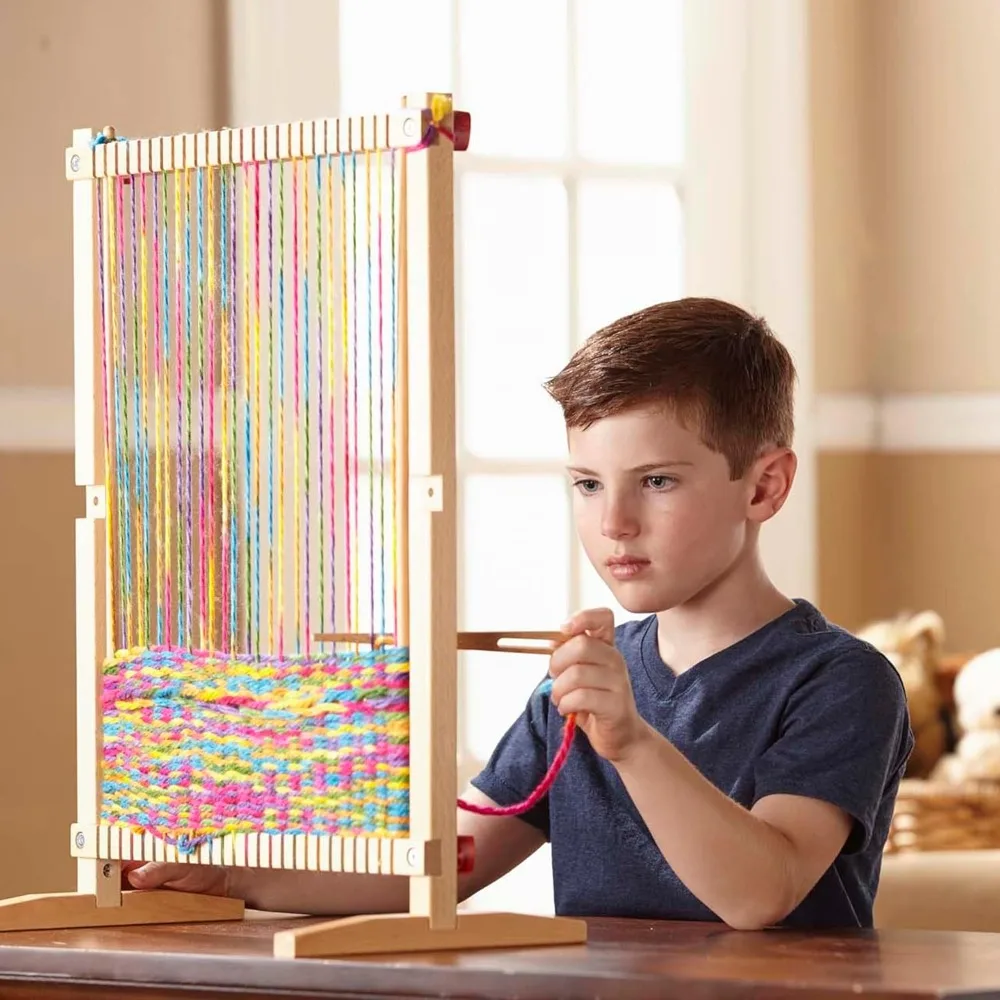 

Wooden Multi-Craft Weaving Loom (Arts & Crafts, Extra-Large Frame, Frustration-Free Packaging)