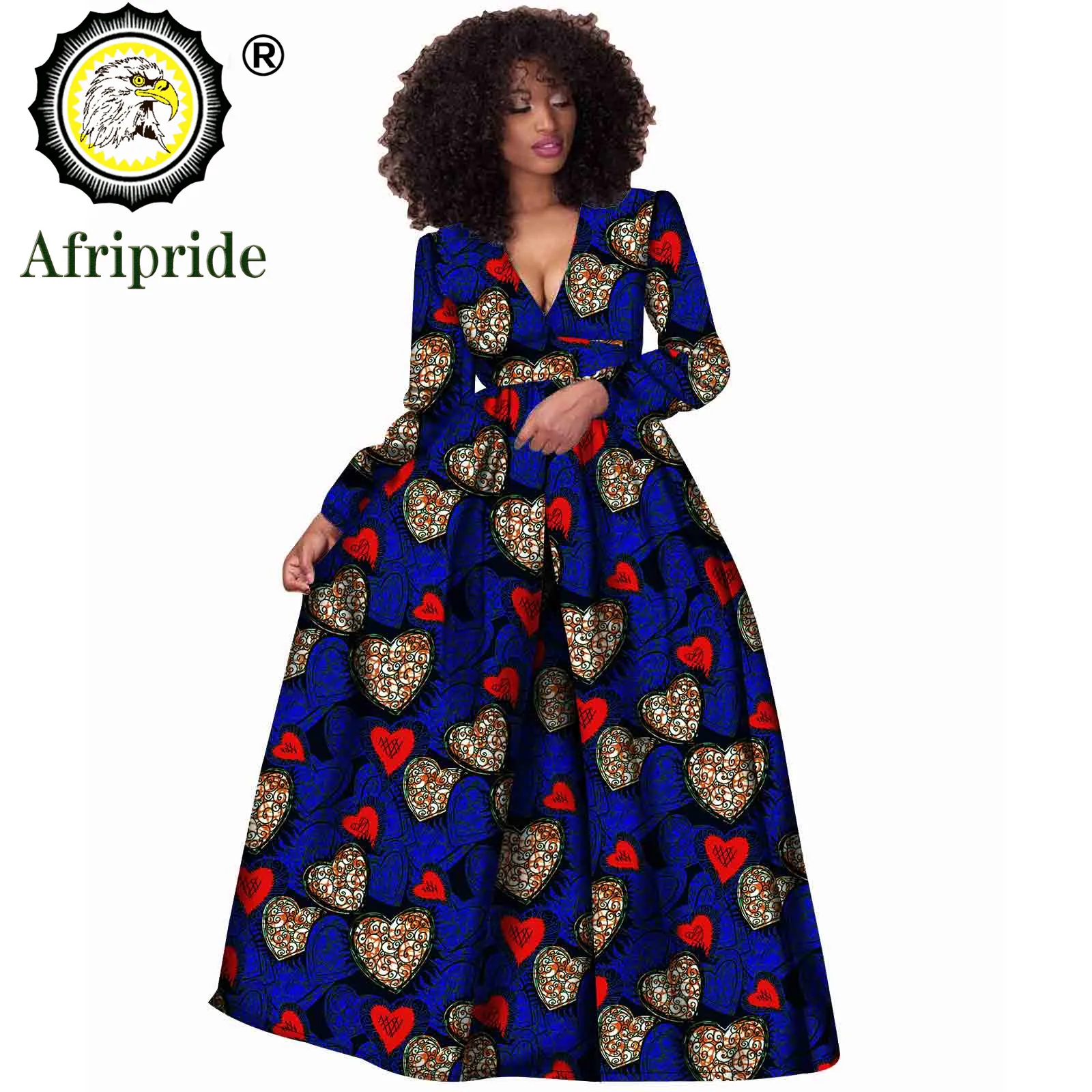 2026 African Women Dress Ankara Print Pure Cotton Bazin Riche New Style Dress African Fabric Dashiki Outfits Maxi Dress S1825021