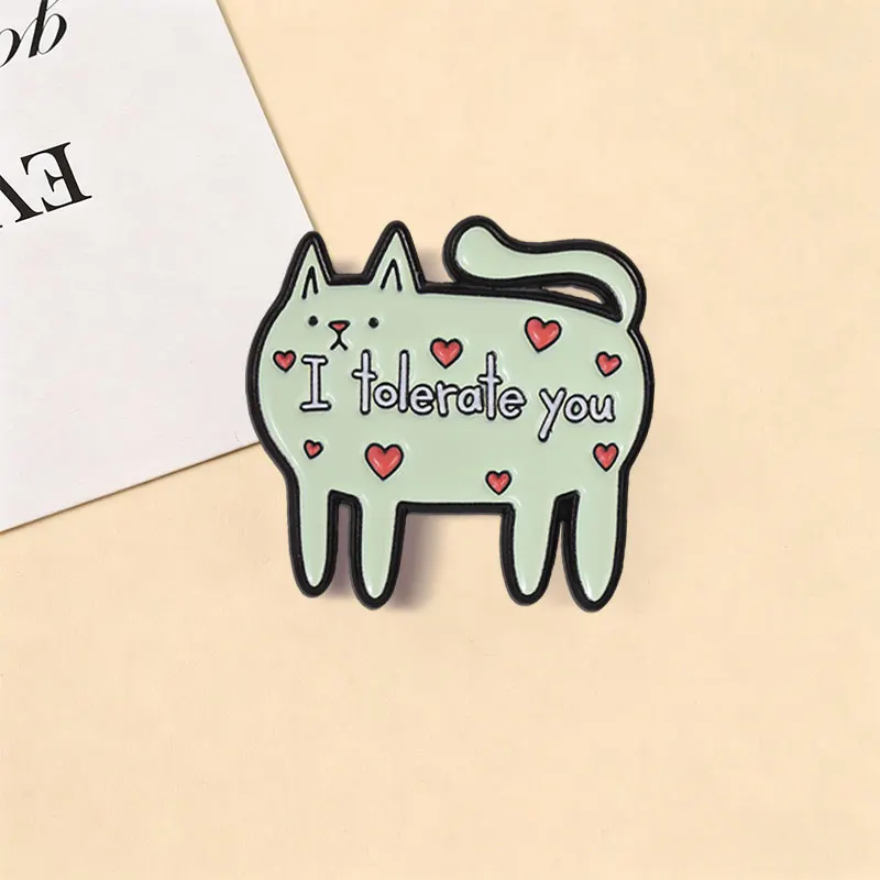 Cartoon-Katze Gummi-Ente Abzeichen „Messy Brain“-Charakter Emaille-Pins Lustige Niedliche Tier-Broschen Hip-Hop-Deko-Accessoires Geschenke – Detail 6