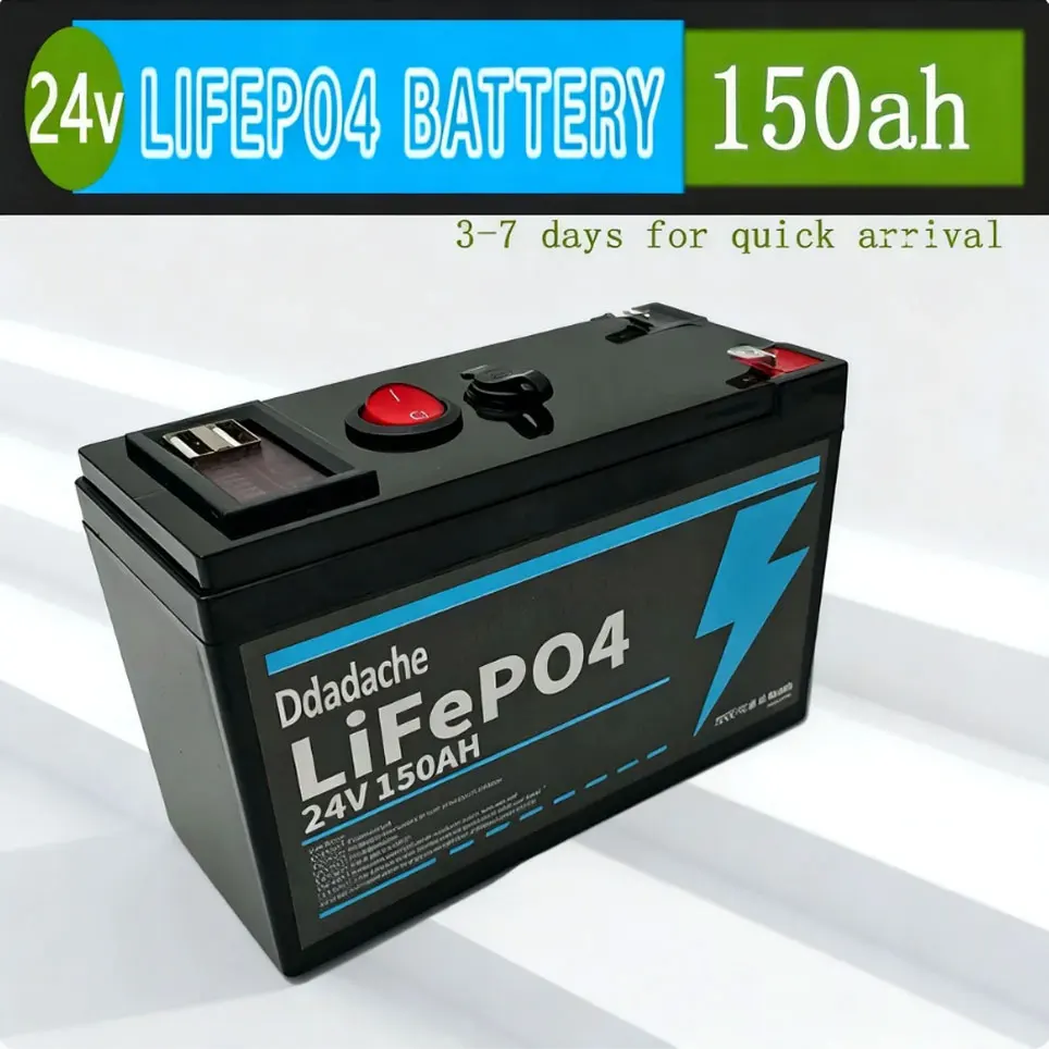 24V Lithium-Batterie 150AH 🍽️ LiFePO4-Batterie mit Smart-BMS 🥣 Ideal für Solarenergie, Wohnmobile, Marine und netzunabhängige Heimenergiespeicherung