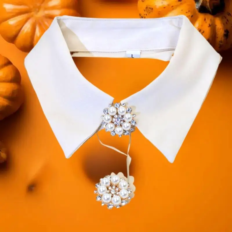 أزرار أكمام من حجر الراين اللؤلؤي يغطي أزرار ملابس عصرية مزخرفة بأكمام لؤلؤية لطيفة مشبك أزرار أكمام نسائية فاخرة #2