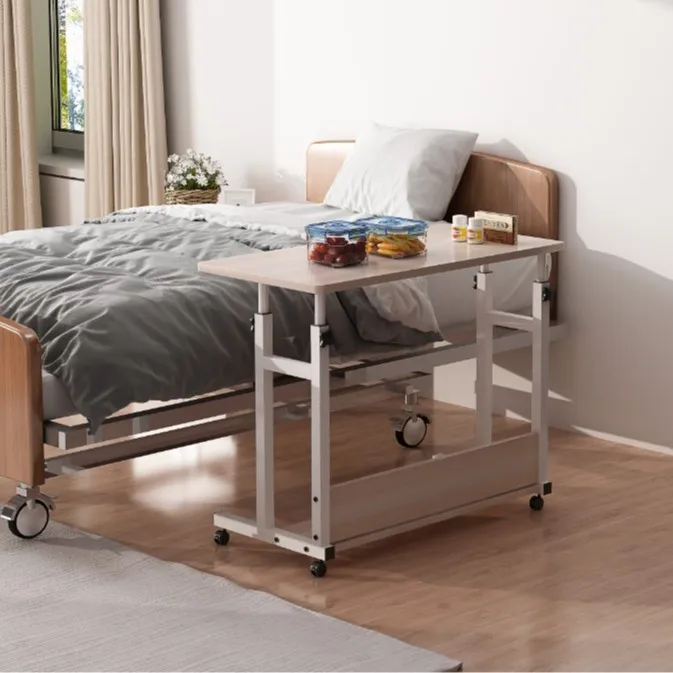 

Simple Computer Desk Removable Lifting Small Table Bedroom with Storage Layer Student Writing Table Rental Desk Bedside