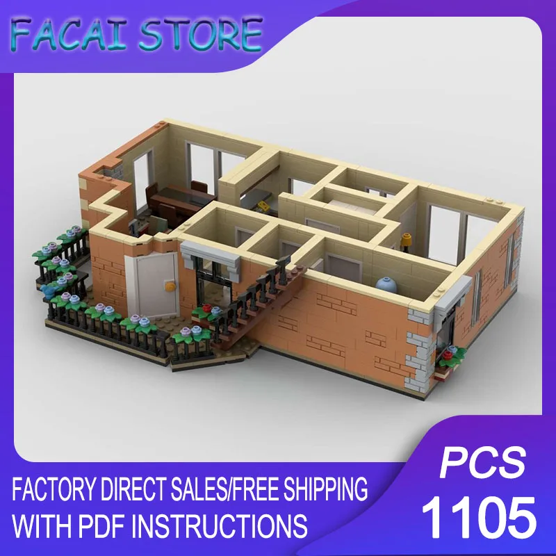 

Модульный конструктор City Street View: Белая квартира-модель из строительных блоков, технологичные блоки, подарки, рождественские игрушки, набор для сборки своими руками