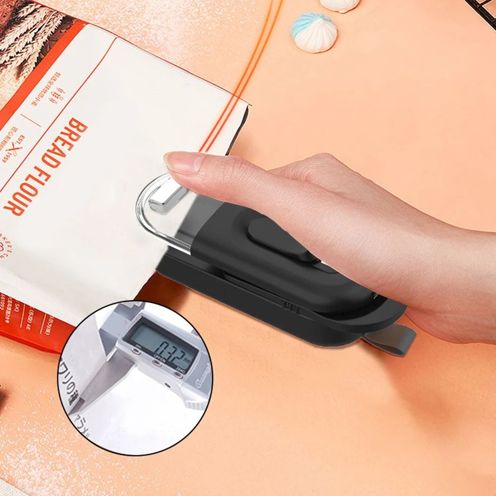 Mini Bag Sealer,2In1 Portable Sealer&Cutter,Heat Sealer for Vacuum Sealer Bags,Household Handheld Packing Machine White