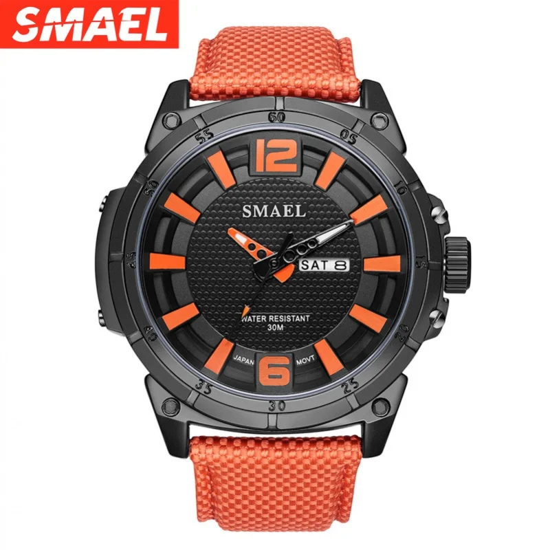 

Smael Personalized Outdoor Waterproof Men's Watch Fashion Three-Pin Quartz Watch