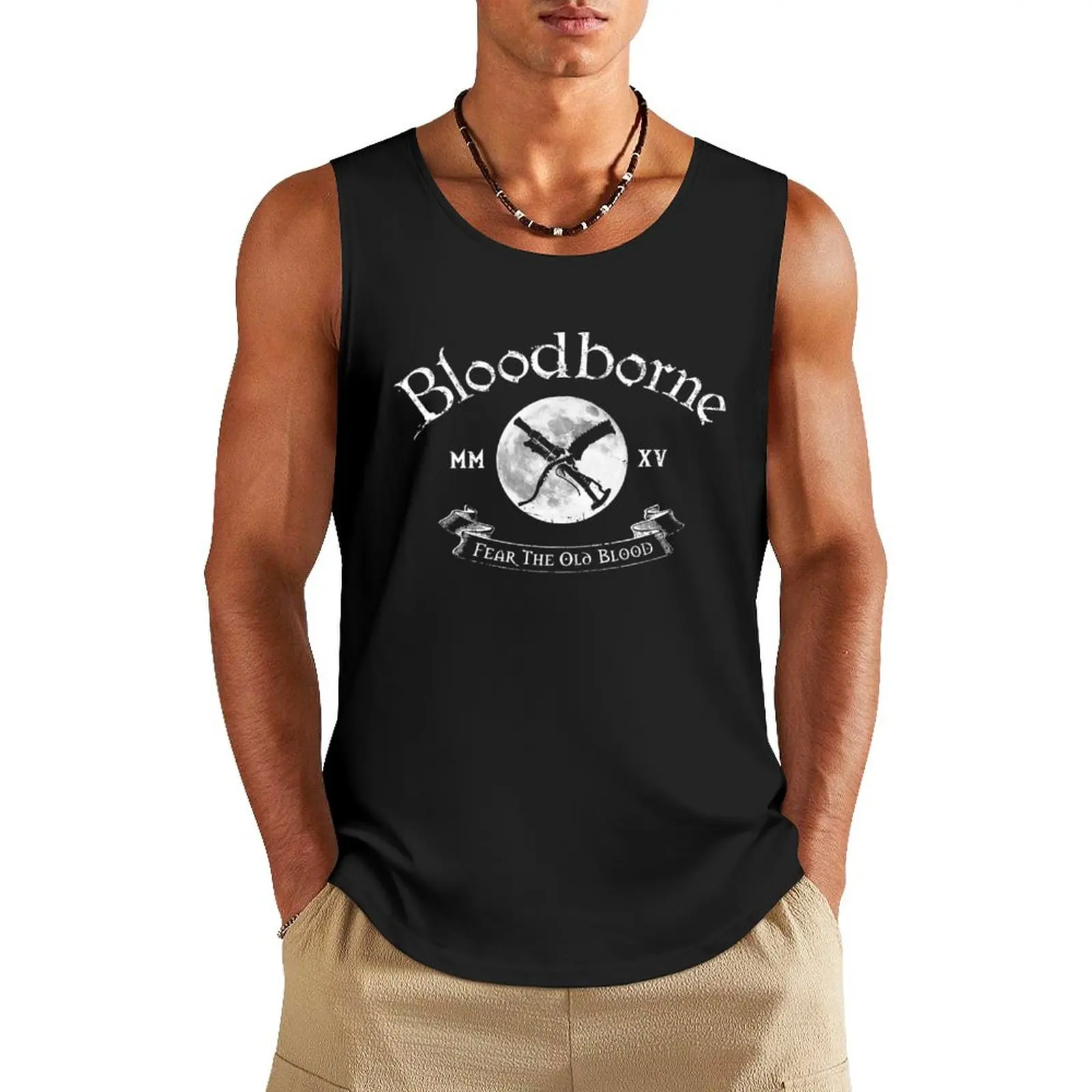 

Bloodborne Crest Tank Top clothes for men summer sleeveless vest men