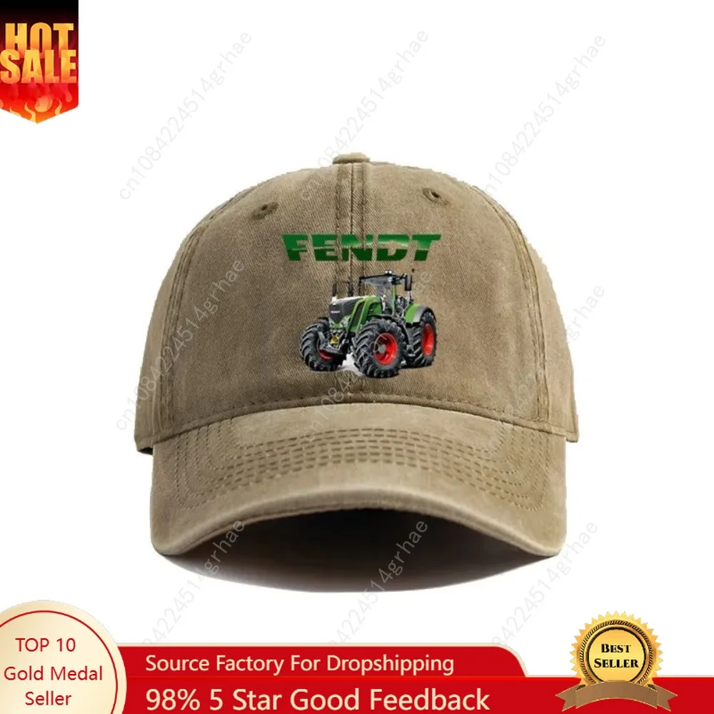

2025 Fendt Agricultural Farming Tractors Distressed Baseball Cap Cool Men Retro Outdoor Summer Adjustable Dad Fendt Hat Casual