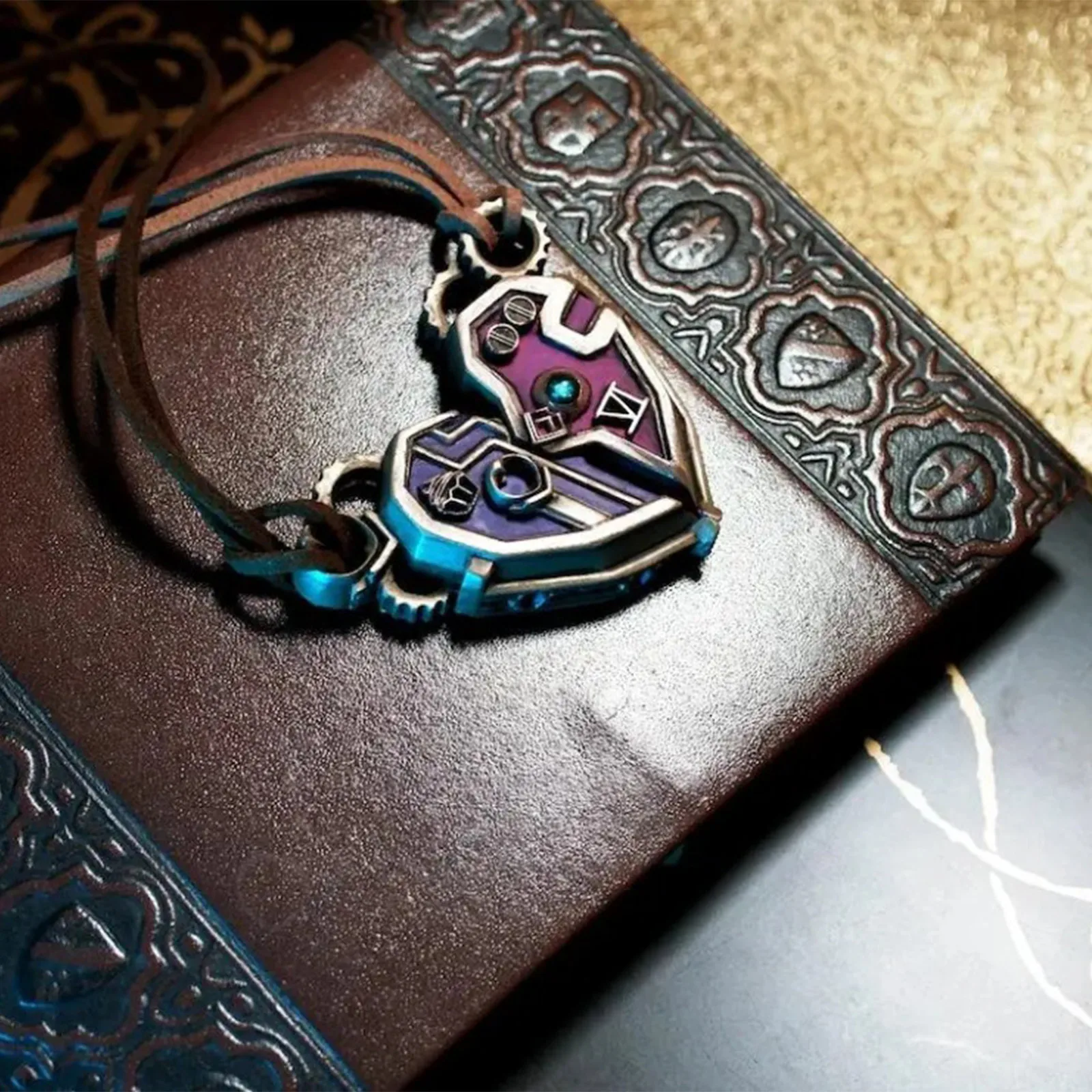 Mulheres homens arcano jinx vi casal colar quebra-cabeça adereços jogo lol tv 2 cosplay disfarce role play festa presentes acessórios