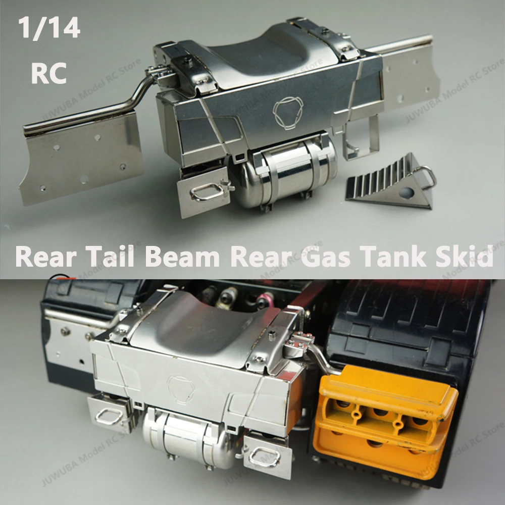 Scaleclub Metalowa Tylna Belka Tylny Zbiornik Paliwa Zestaw Podkładek Do 1/14 Tamiya Scania 770S R620 R470 R730 Samochód RC Ciągnik Części Zabawki