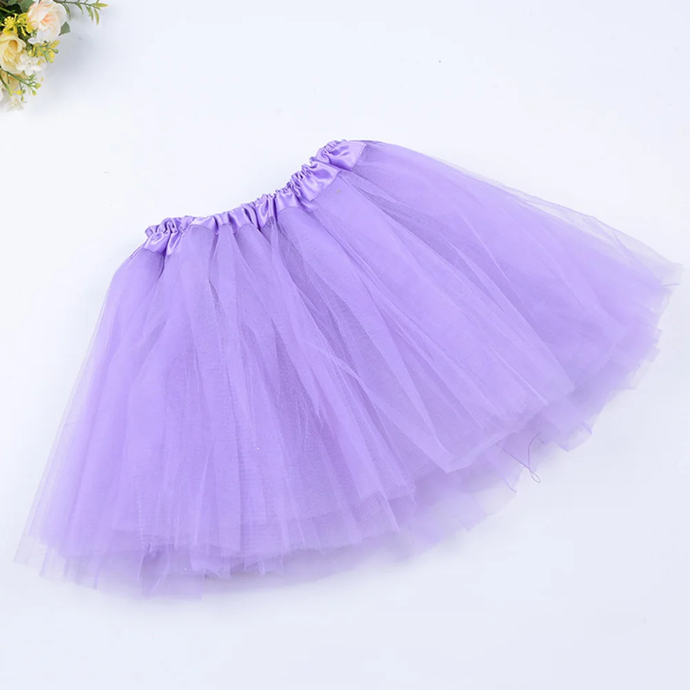 

5Pcs Girls Tulle Tutu Skirt 3 Layer Ballet Dress for Party Photography Costume Dance Class Dress Up Girls Tutus Skirt