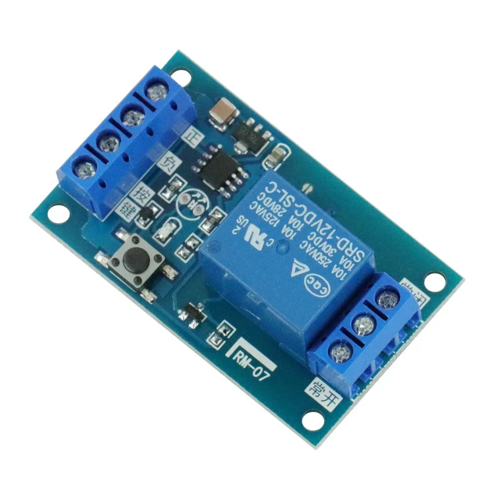 

5V 12V Single Bond Button Bistable R elay Module Modified Car Start and Stop Self-Locking Switch One Key For arduino Board