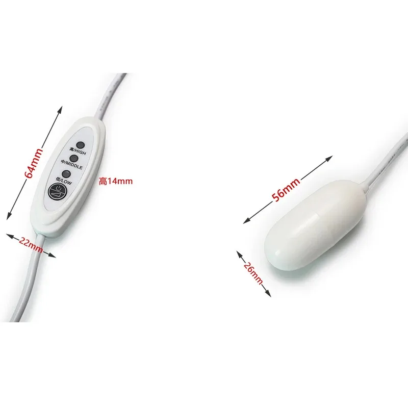 6 Modes Vibrator Massager Motor with Regulator – DC5V 0.8A, IPX5 Waterproof, Type-C/USB Interface, 1.3m Cable