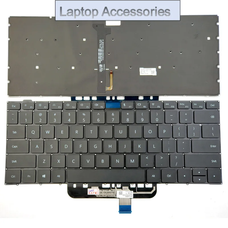 

New For Huawei MateBook D 14 NbB-WAH9 NbB-WAH9P NbB-WAE9P Nbl-WAQ9R Laptop Keyboard US Backlit