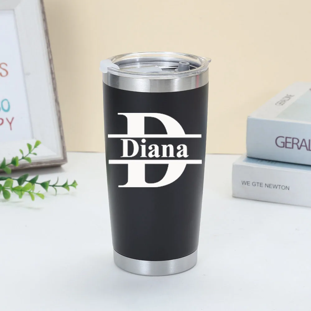 Personalized 20 ounce water cup customized name travel cup stainless steel water cup insulated water cup