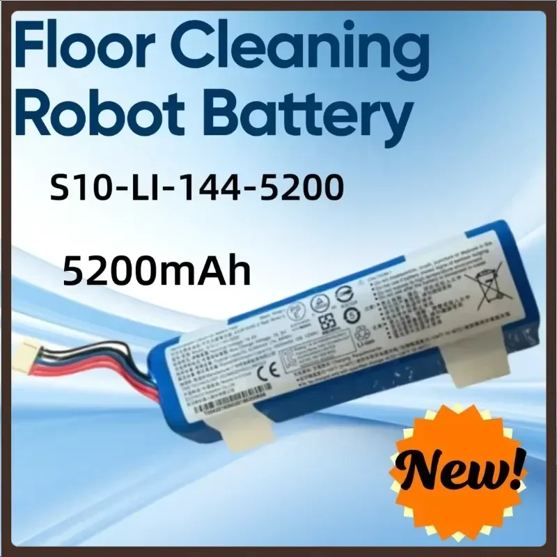 5200mAh New for ECOVACS Floor Cleaning Robot Battery S10-LI-144-5200