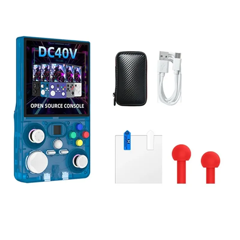 

DC40V 64GB Retro Handheld Game Console 3.5 Inch IPS Screen Portable Pocket Video Player Supports 30+ Emulators
