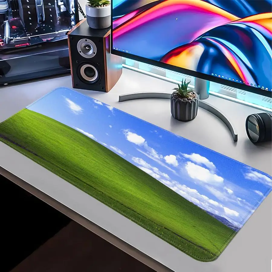 Blue Sky White Clouds Waterproof Mouse Pad Keyboard Mouse Pad Desk accessories XXL Game Console Pad Computer Laptop Pad office