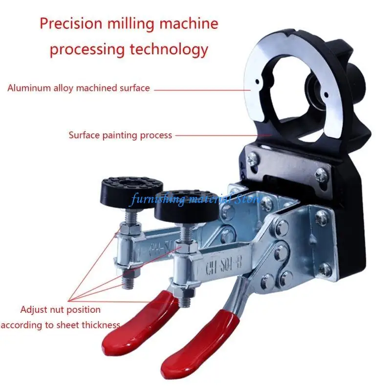 y5gd hole puncher دقة قفل الخشب Dowel Dowl Drill Guide Locator for Door #5