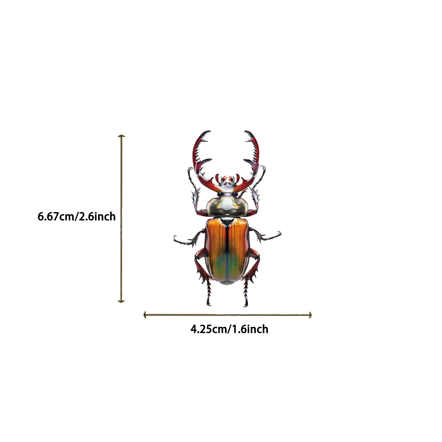 50PCS Vintage Insect Stickers Pack Stationery Laptop Guitar Phone Suitcase DIY Sticker Handmade Journaling PET Materials Decals﻿