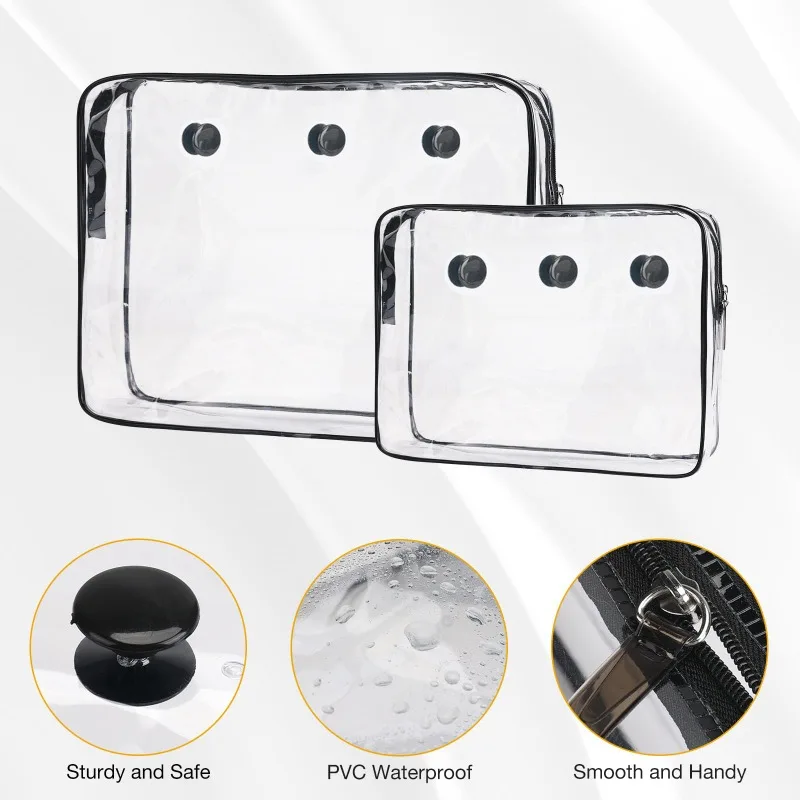 Clear Beach Bag Insert Container Waterproof PVC Sundries Sundries EVA Rubber Storage Basket Inner Pouch Beach Bag Accessories