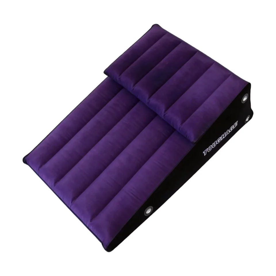 2pcs PVC Inflatable Sex Aid Ramp Sofa Pillow Posture Cushion Wedge For Body Support General Use Sex Furniture Toys
