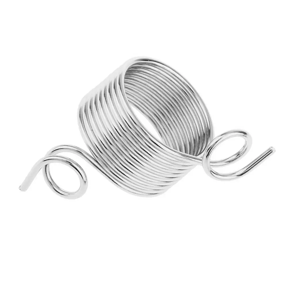 

10 Pcs Norwegian Knitting Thimble Metal Yarn Guide Accessories Ring Silver Wool Weaving Tool