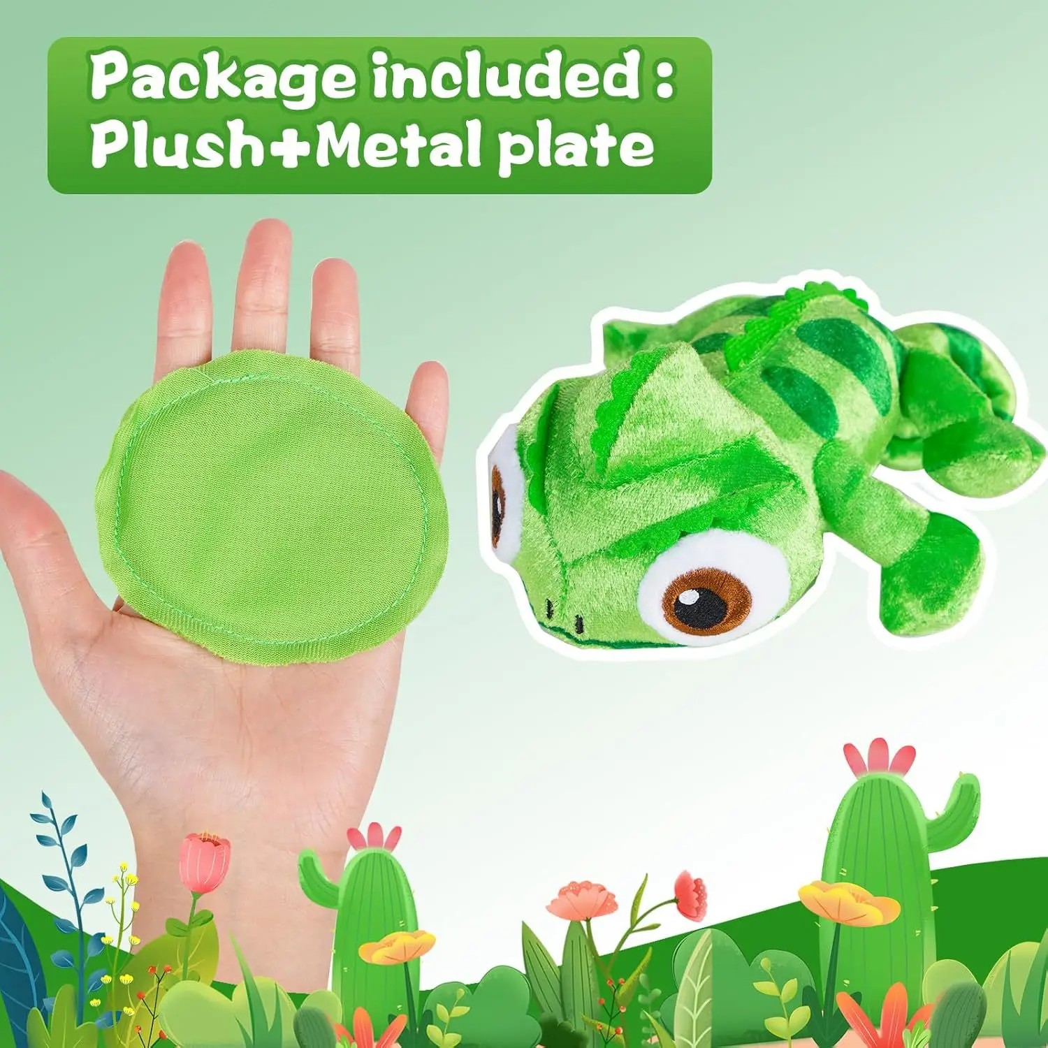 Pascal mainan boneka mewah Rapunzel Chameleon, boneka binatang Pascal, hadiah mainan boneka mewah bahu Pascal Rapunzel 14cm
