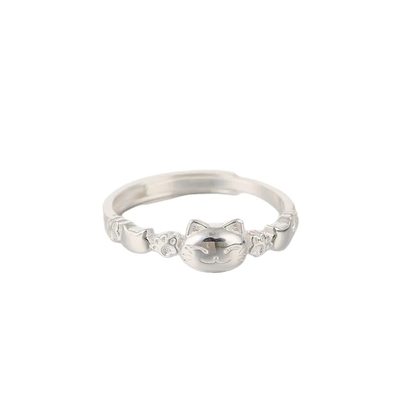 9999 Gold Fashion Attraction Cat Ring for Women - Luxurious, Small-Scale, Unique Design - High-Class, Elegant - ndex Finger Ring