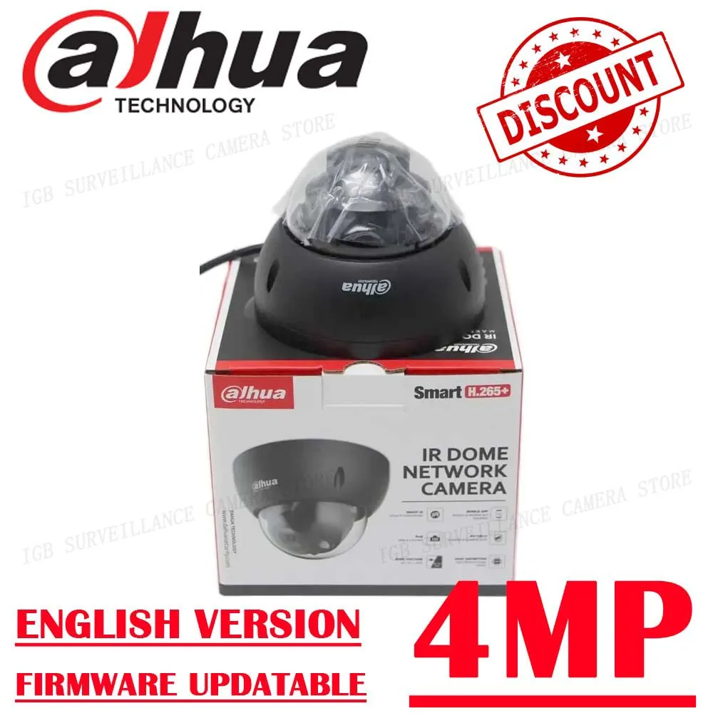 Dahua 4MP POE IP Camera IPC-HDBW2431R-ZS-S2 IR 40m H.265 Motorized vari-focal IK10 Dome Network Camera