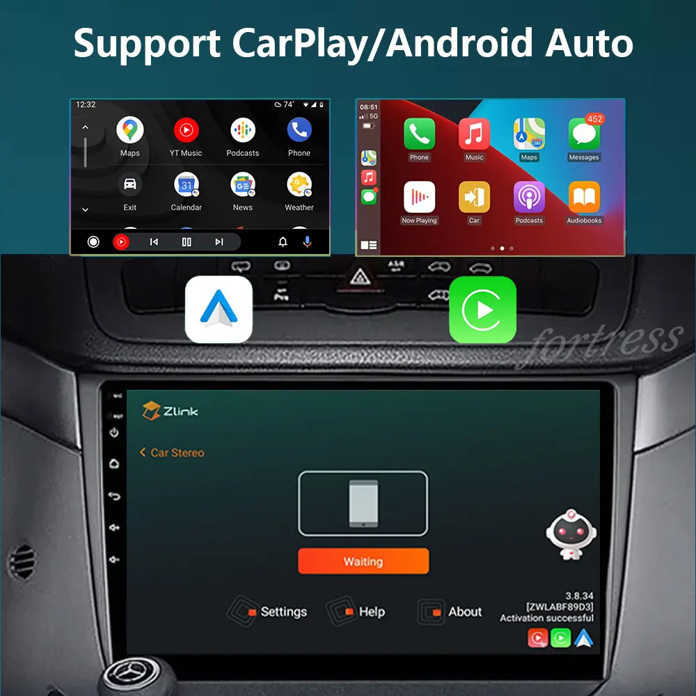 Android 13 Radio For Benz Viano 2 W639 2003 - 2015 Car stereo Multimedia Player Carplay Auto GPS navigation 2DIN DSP NO DVD