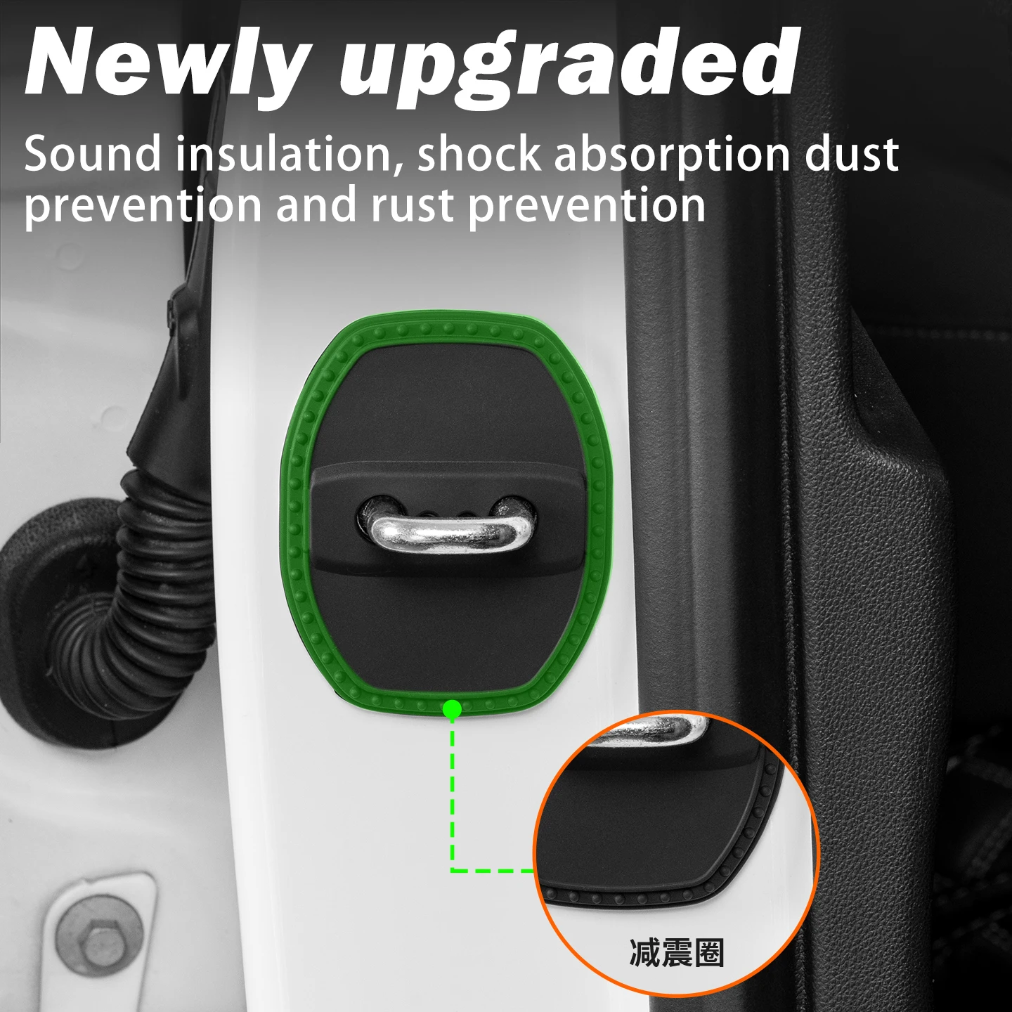 2/4 قطعة غطاء قفل باب السيارة من السيليكون حافظة تزيين واقية لـ MG Pilot