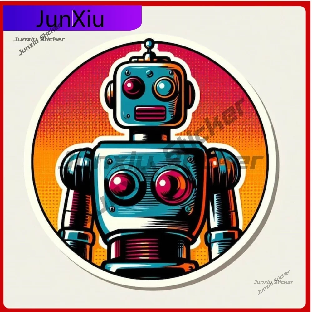 

Trendy Robot Sticker UV Resistant Waterproof Vinyl Decal Scratch Stylish Exterior Surface Vehicle Sunproof Outdoor
