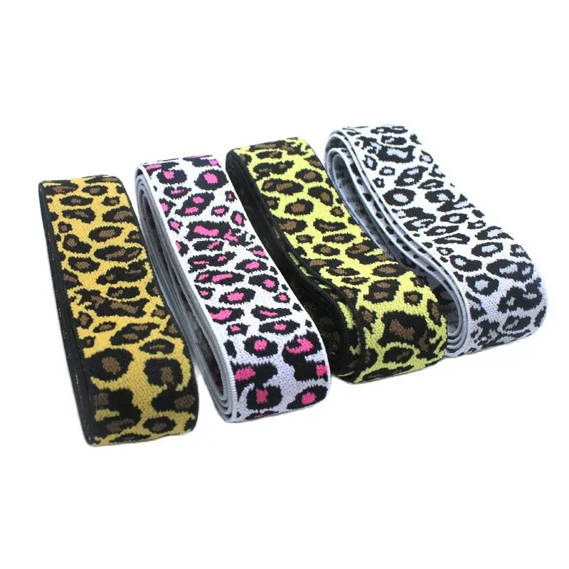 Jacquard thickened leopard-print waist elastic band elastic band elastic rope rubber band hair accessories clothing accessories