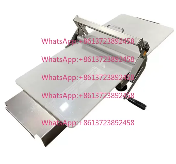 30x80cm Tabletop Dough Sheeter Commercial Pizza Puff Pastry Roller Machine Adjustable Thickness 1-17.5mm for Bakery