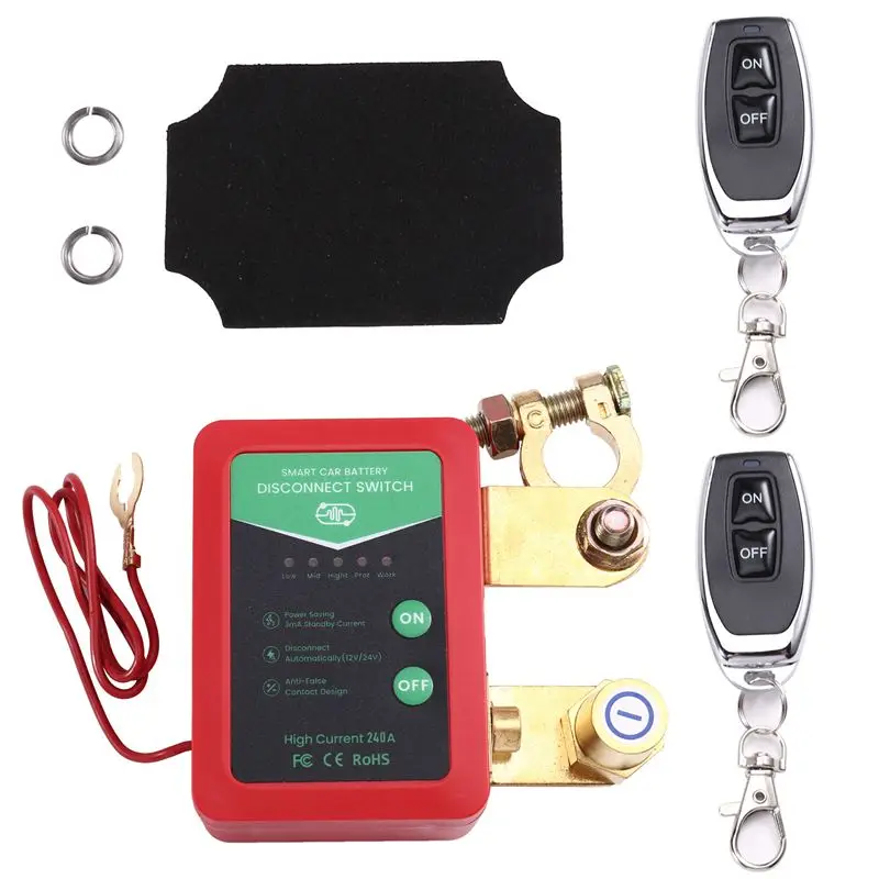 

Автоматический выключатель питания A73X 240A 12V 24V, интеллектуальный выключатель аккумулятора для автомобиля и лодки