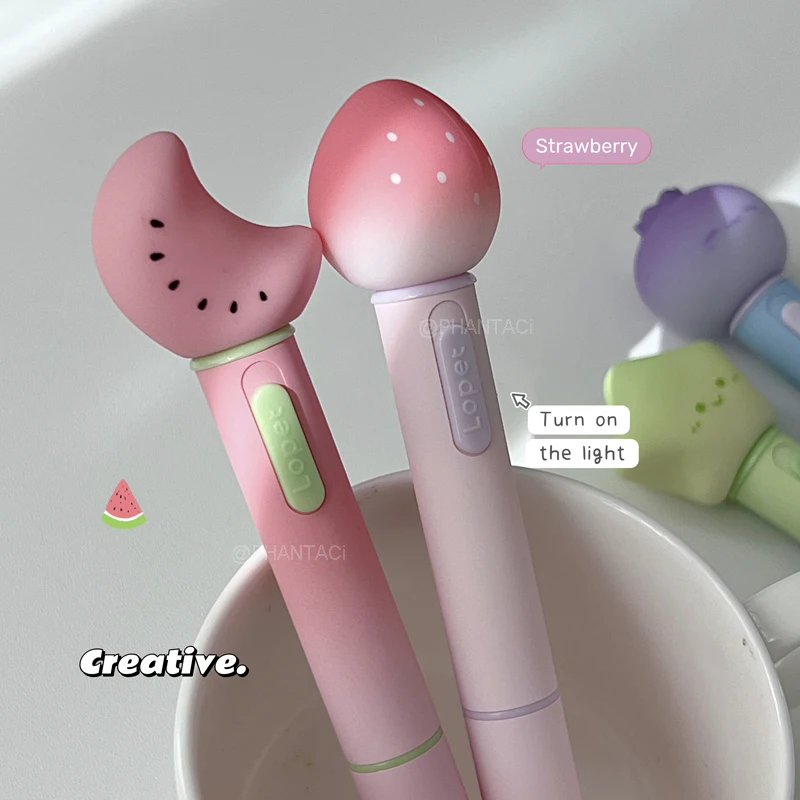 2 Stück/Set Duftgelstift im Beeren-Design, kreativer Drehgelstift, Schul- und Bürobedarf – Detail 6