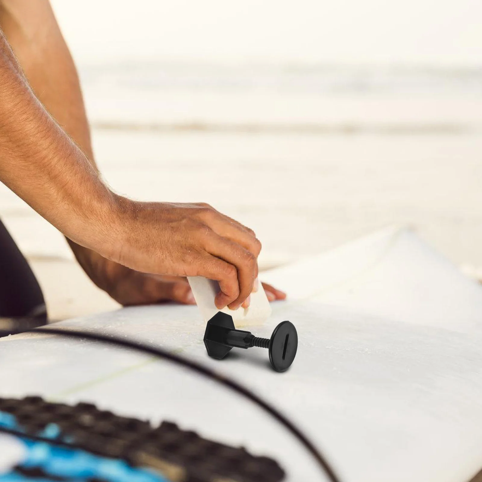 

2Pcs Surfing Leg Rope Plug Premium PVC Material Surfboard Leash Attachment Point Easy Repair Replacement Accessory