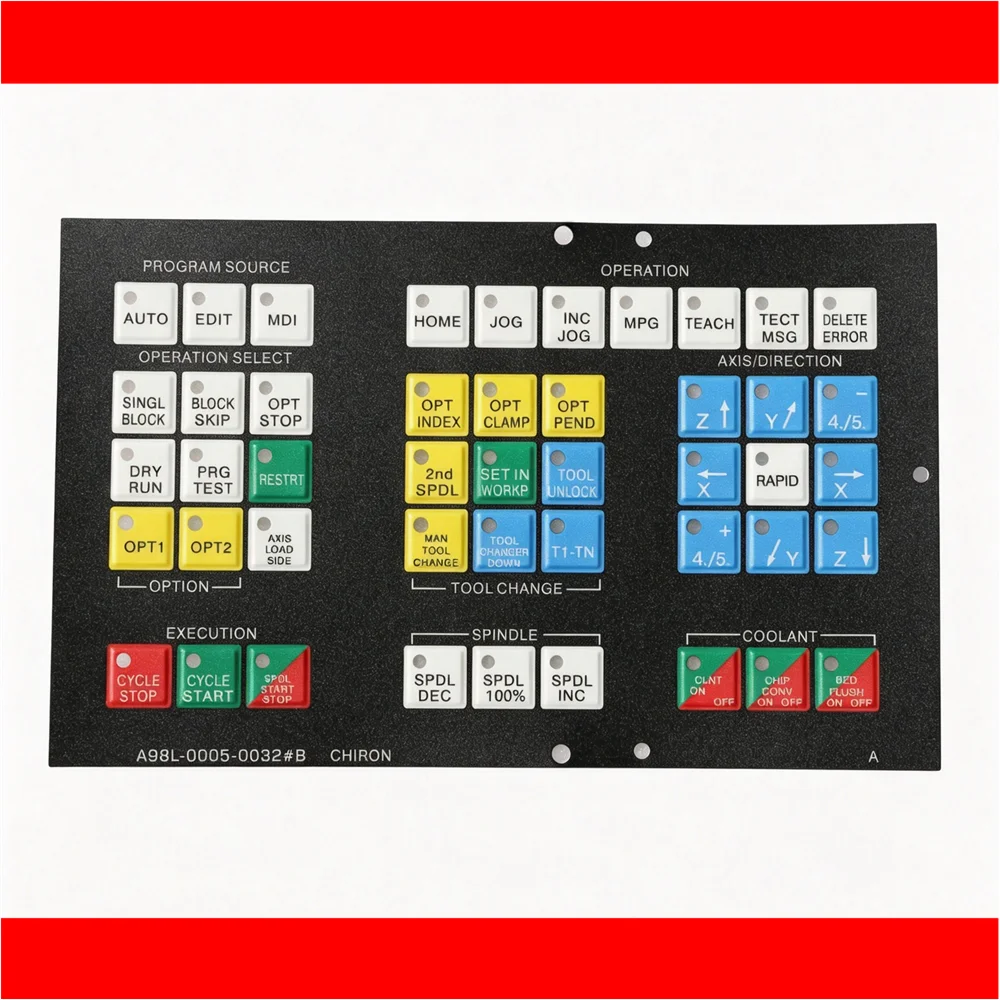 新しいa98l-0005-0032-b-ファナックマシンオペレーターパネル用-a98l-0005-0032-b-メンブレンスイッチ-キーボード-キーパッド