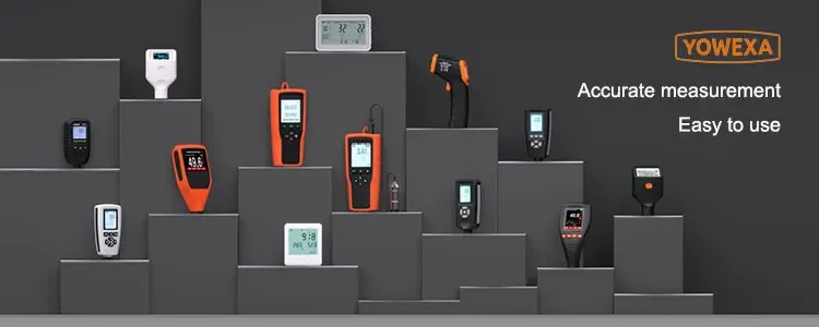 Yowexa EC-570SX-P Dual Screen Automotive Paint Thickness Gauge Zinc Coating Thickness Gauge for Cold Environment