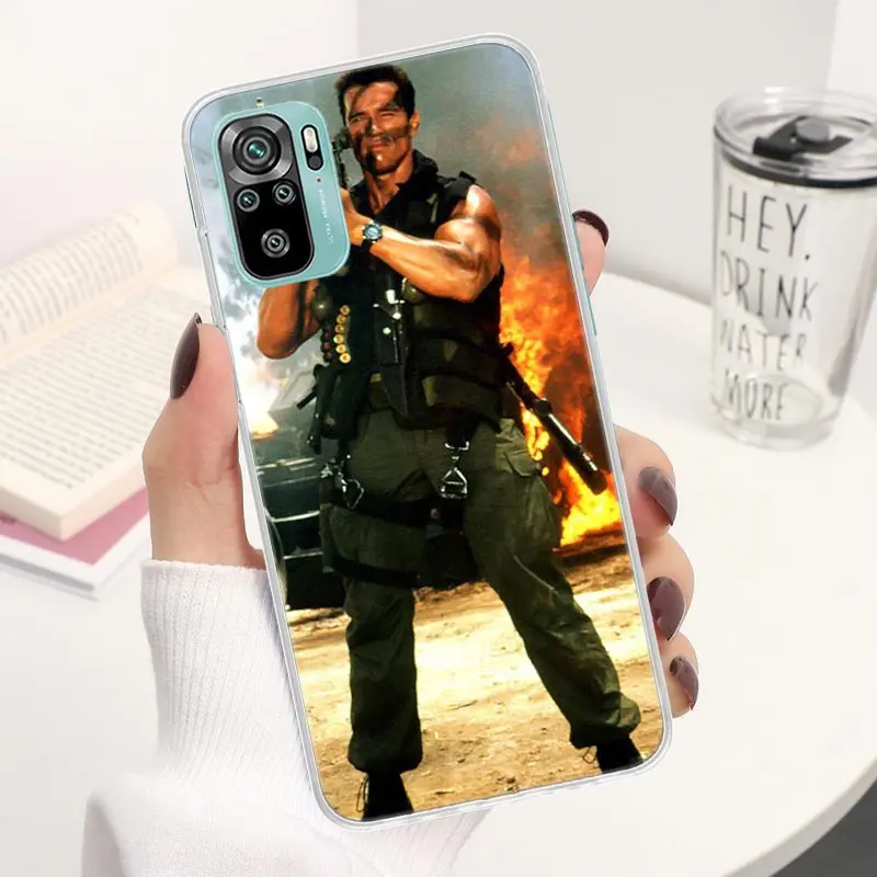 Arnold Schwarzenegger Terminator Coque Phone Case For Xiaomi Redmi Note 13 12S 12 11S 11T 11E Pro Plus 11 10 10S 9 9S 8 8T 5G Co