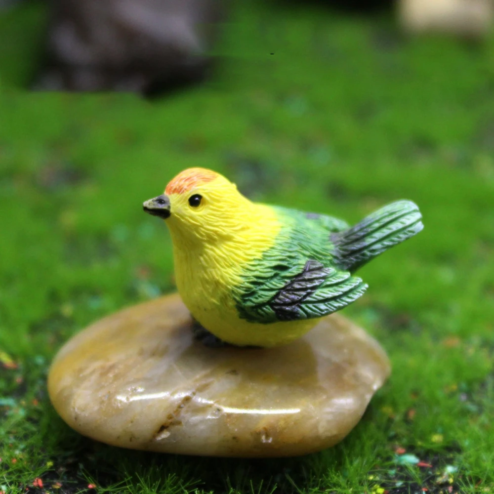 Little Birds Succulent Plant Animal Model Bonsai Ornaments Home Decor Micro Landscape Miniature Figurines Fairy Garden Decor