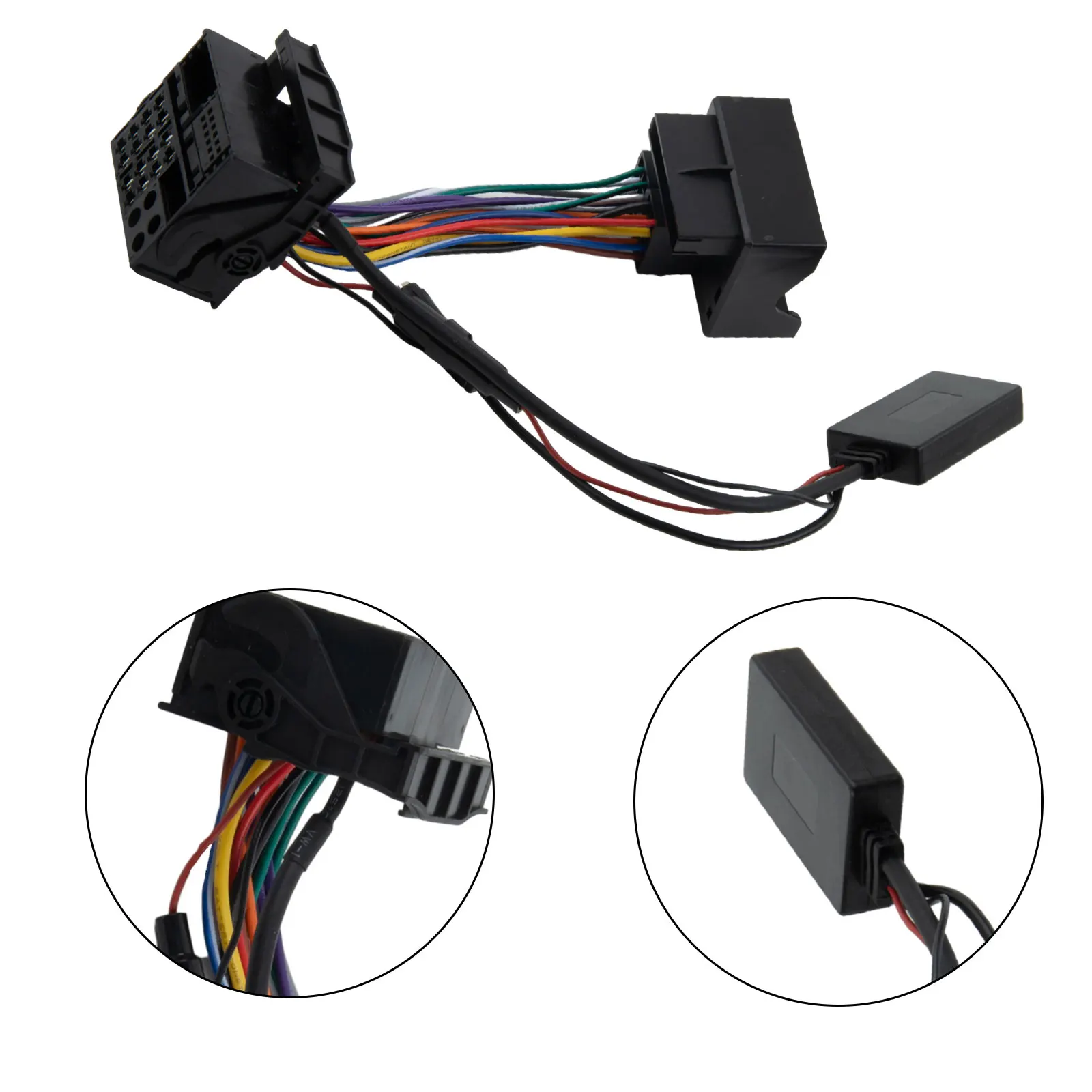 For Opel CD30 CDC40 CD70 DVD90 Compatible External AUX Adapter Cable with Microphone for Radio AUX Mode and 5.0